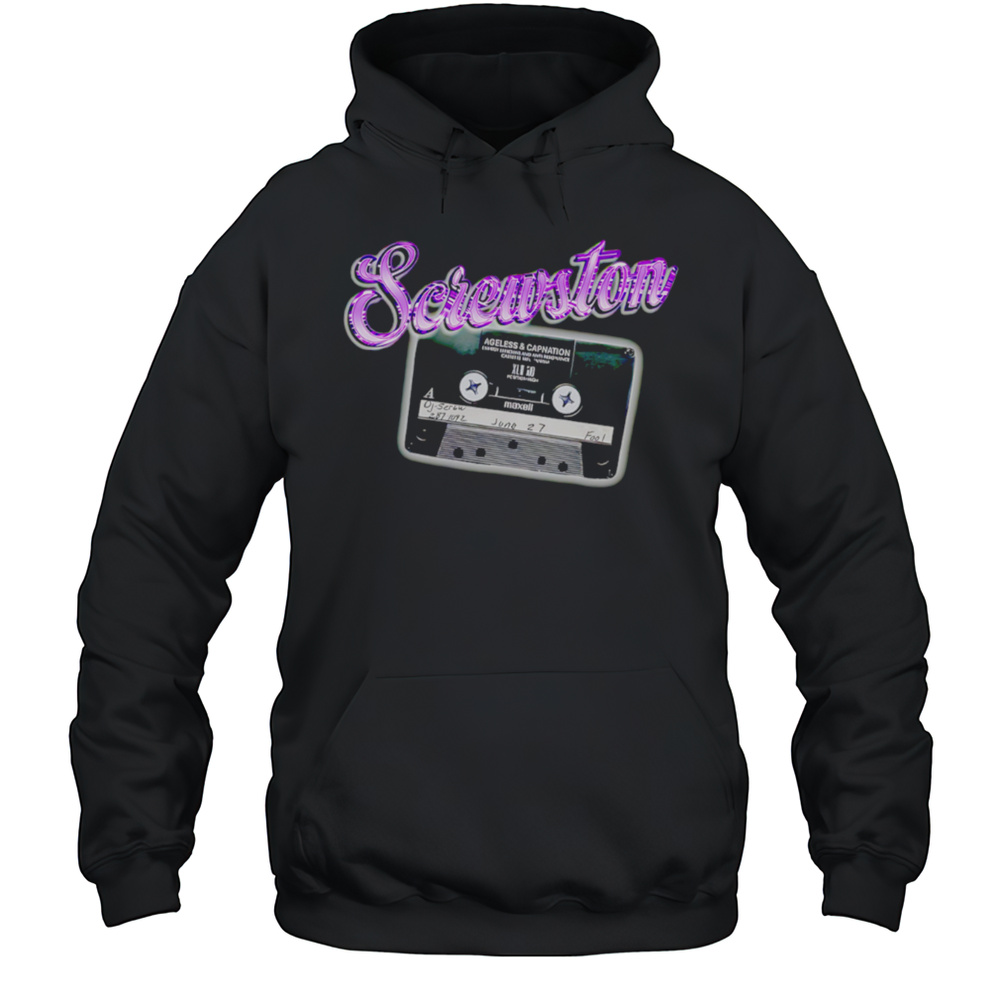 Screwston Dj Screw Ageless And Capnation Shirt Unisex Hoodie