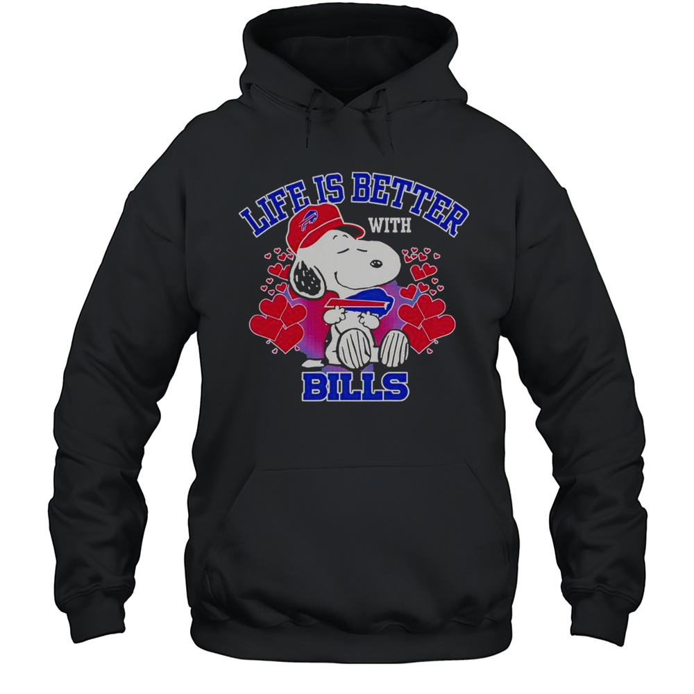 Snoopy Life Is Better With Bills T-Shirt Unisex Hoodie