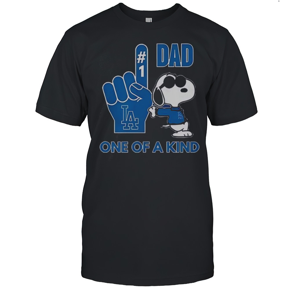 Snoopy Los Angeles Dodgers 1 DAD One Of A Kind T-Shirt