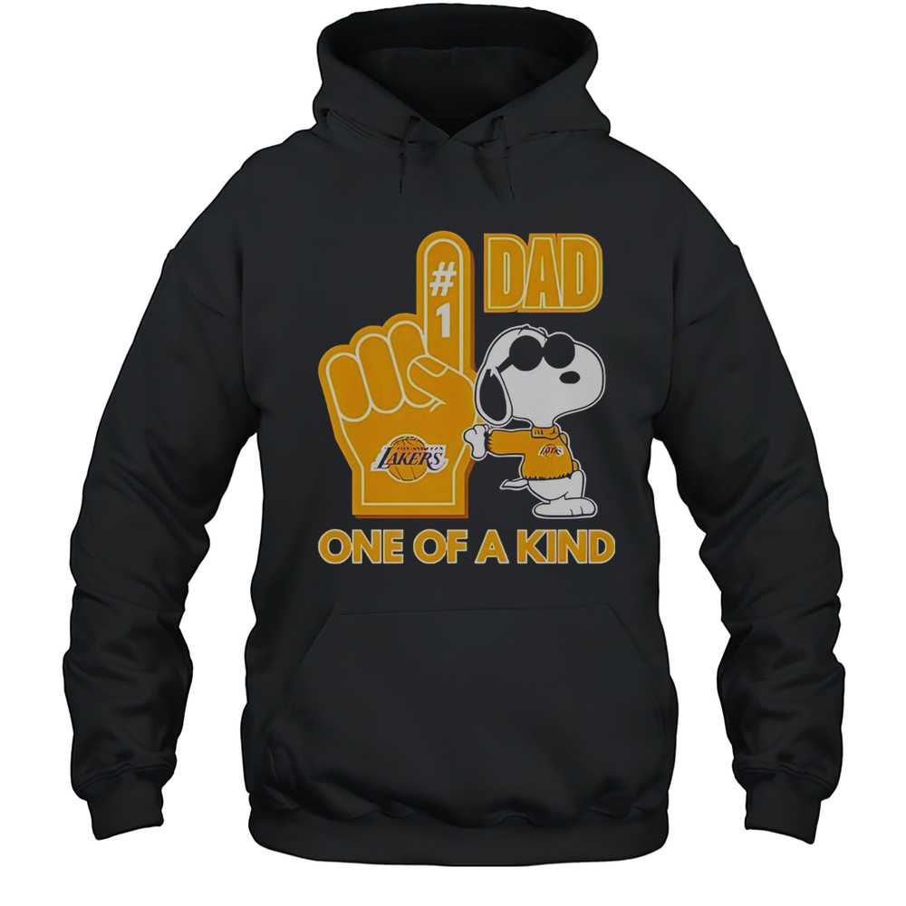Snoopy Los Angeles Lakers 1 DAD One Of A Kind T-Shirt Unisex Hoodie