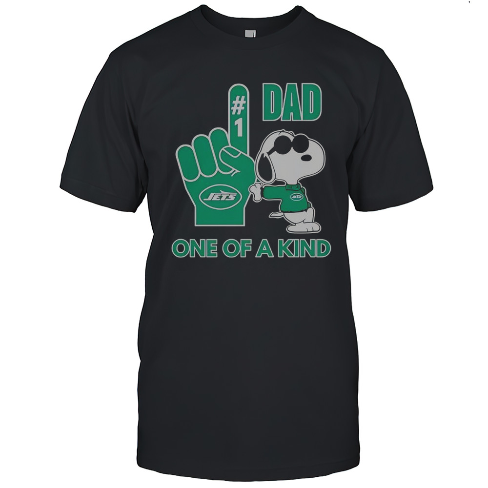 Snoopy New York Jets 1 DAD One Of A Kind T-Shirt