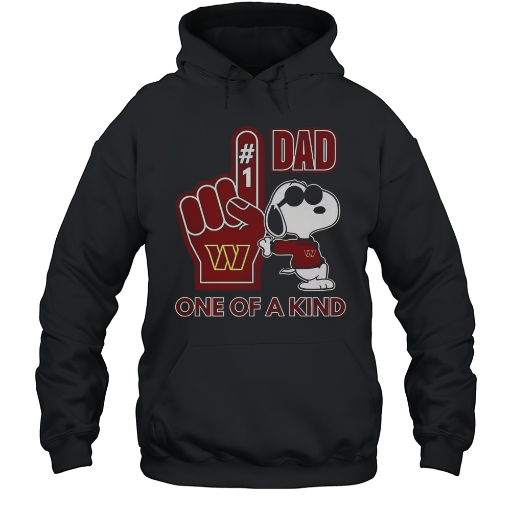 Snoopy Washington Commanders 1 DAD One Of A Kind T-Shirt Unisex Hoodie