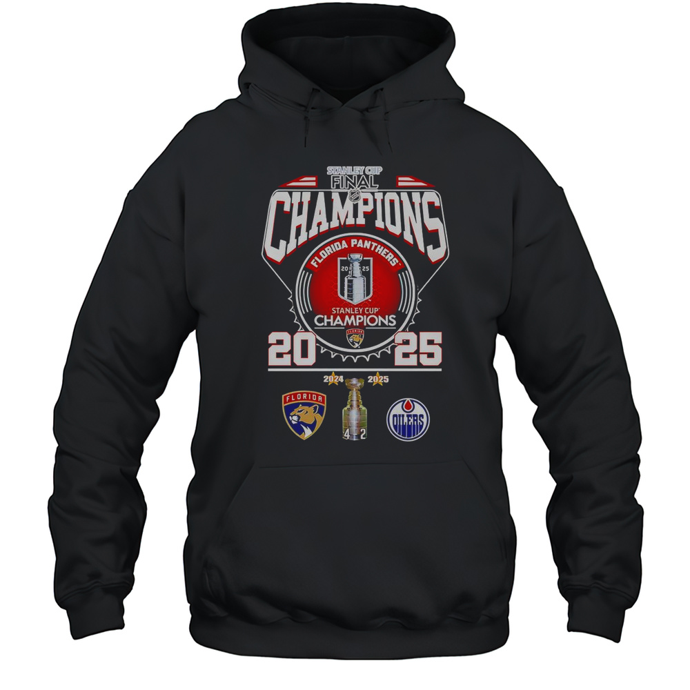 Stanley Cup Final Champions 2025 Florida Panthers T-Shirt Unisex Hoodie