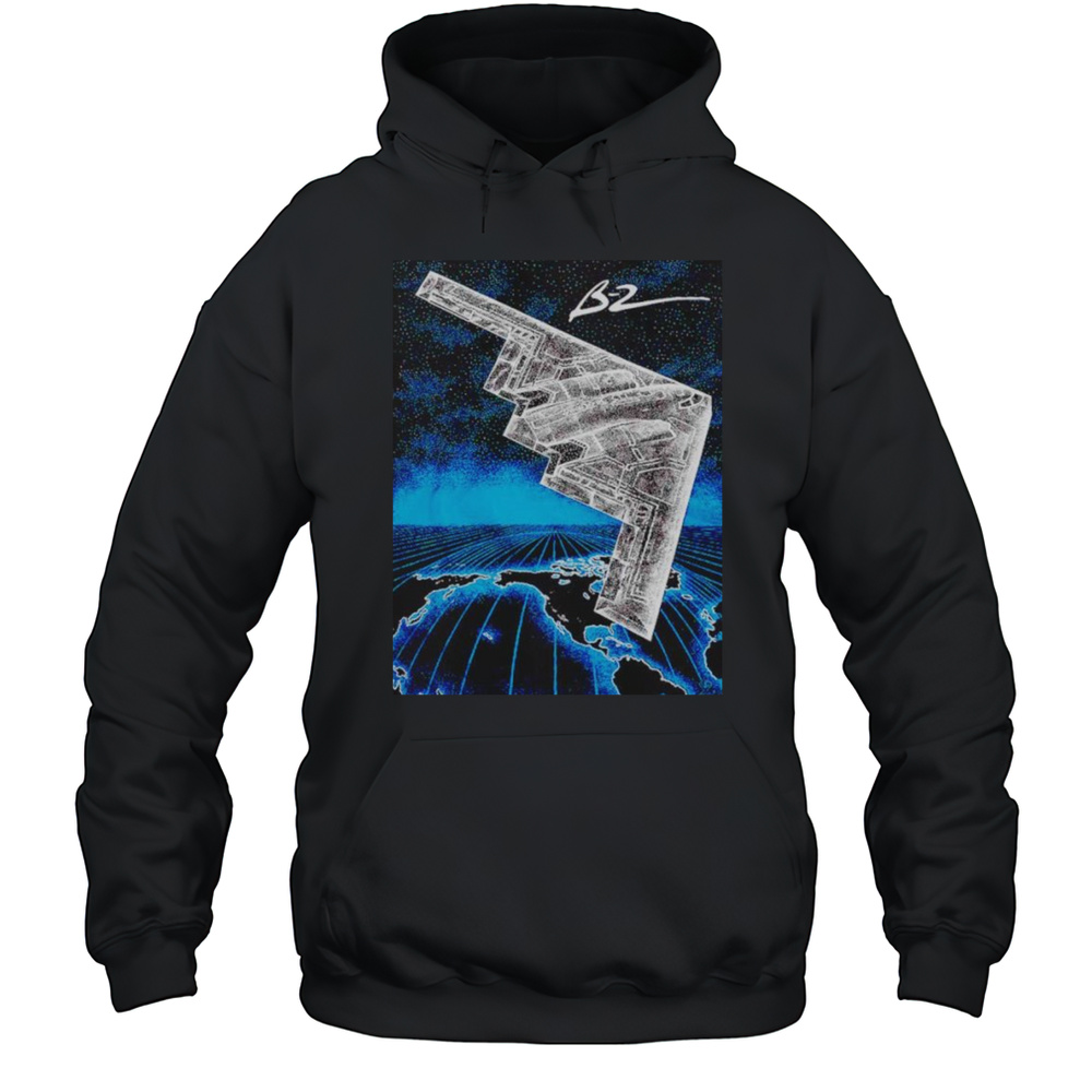 Stealth B2 Bomber Midnight Hammer Shirt Unisex Hoodie