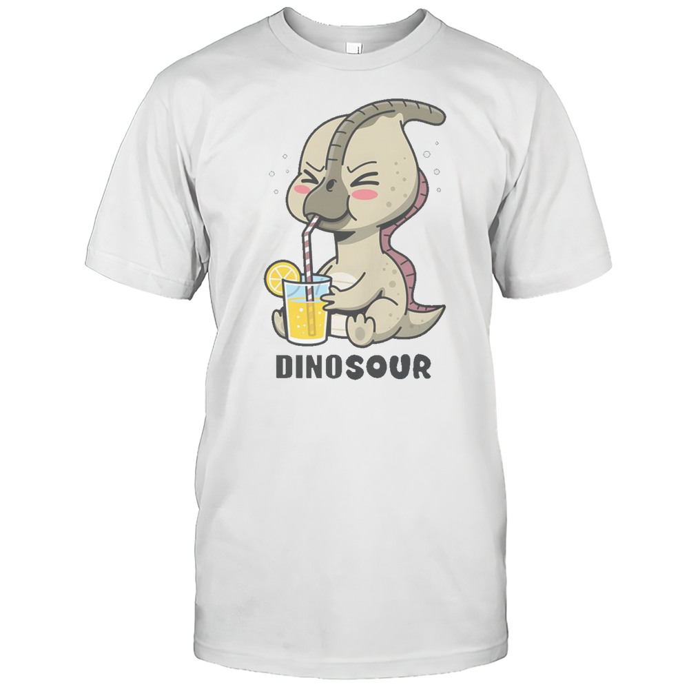 Funny Dinosour Cute Parasaurolophus Lemon T-Shirt
