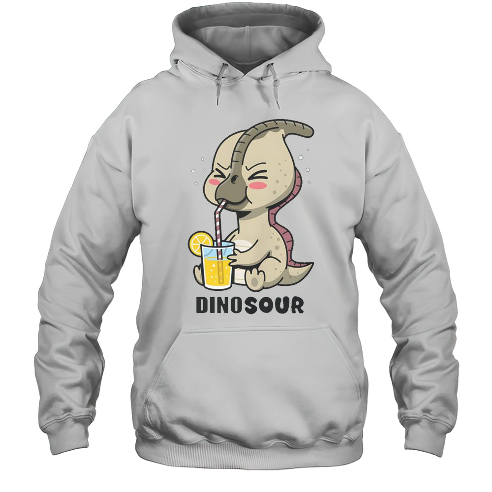 Funny Dinosour Cute Parasaurolophus Lemon T-Shirt Unisex Hoodie