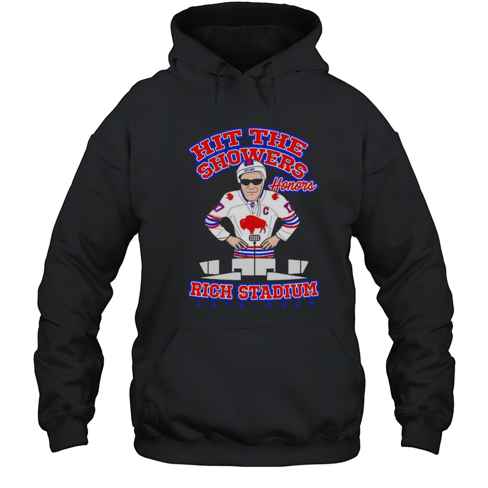 Hit The Showers Honors Rich Stadium 1973 2025 Shirt Unisex Hoodie