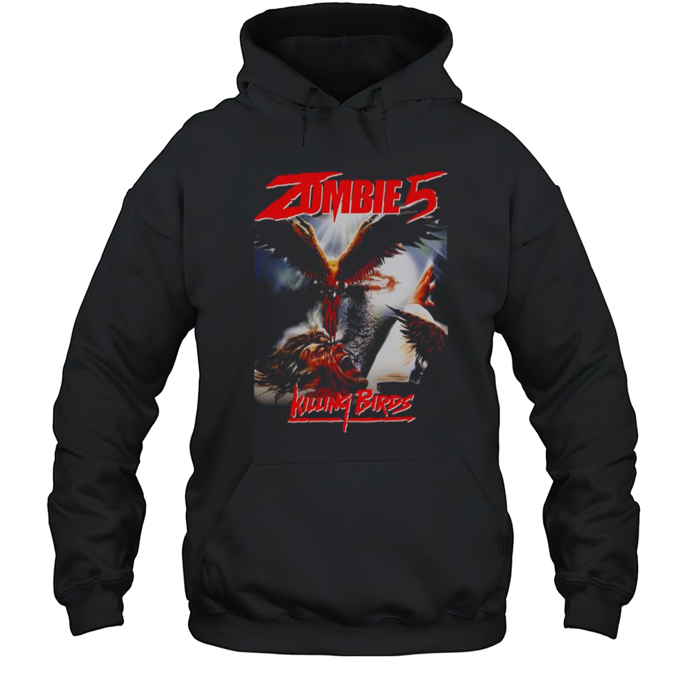 Iron Fortress Zombie 5 Killing Birds Horror Movie T-Shirt Unisex Hoodie