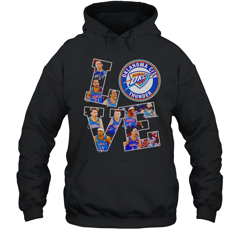 Love OKC Thunder Signature Shirt Unisex Hoodie