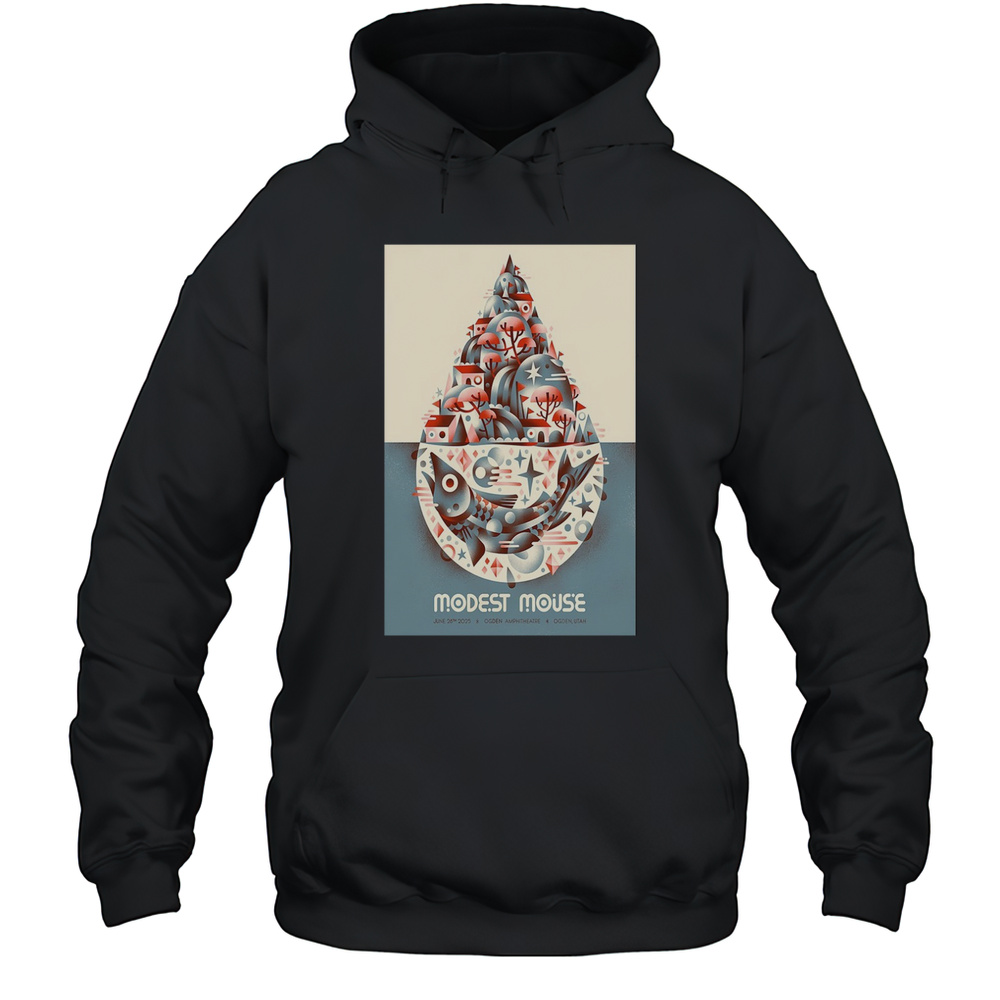 Modest Mouse On June 28 2025 Ogden Amphitheater Show Poster T-Shirt Unisex Hoodie