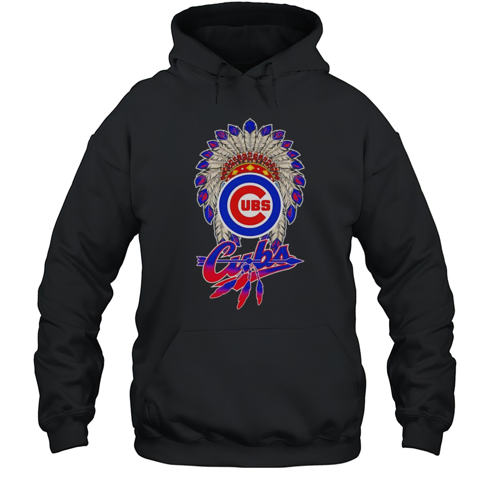 Native Chief Headdress Chicago Cubs Shirt Unisex Hoodie