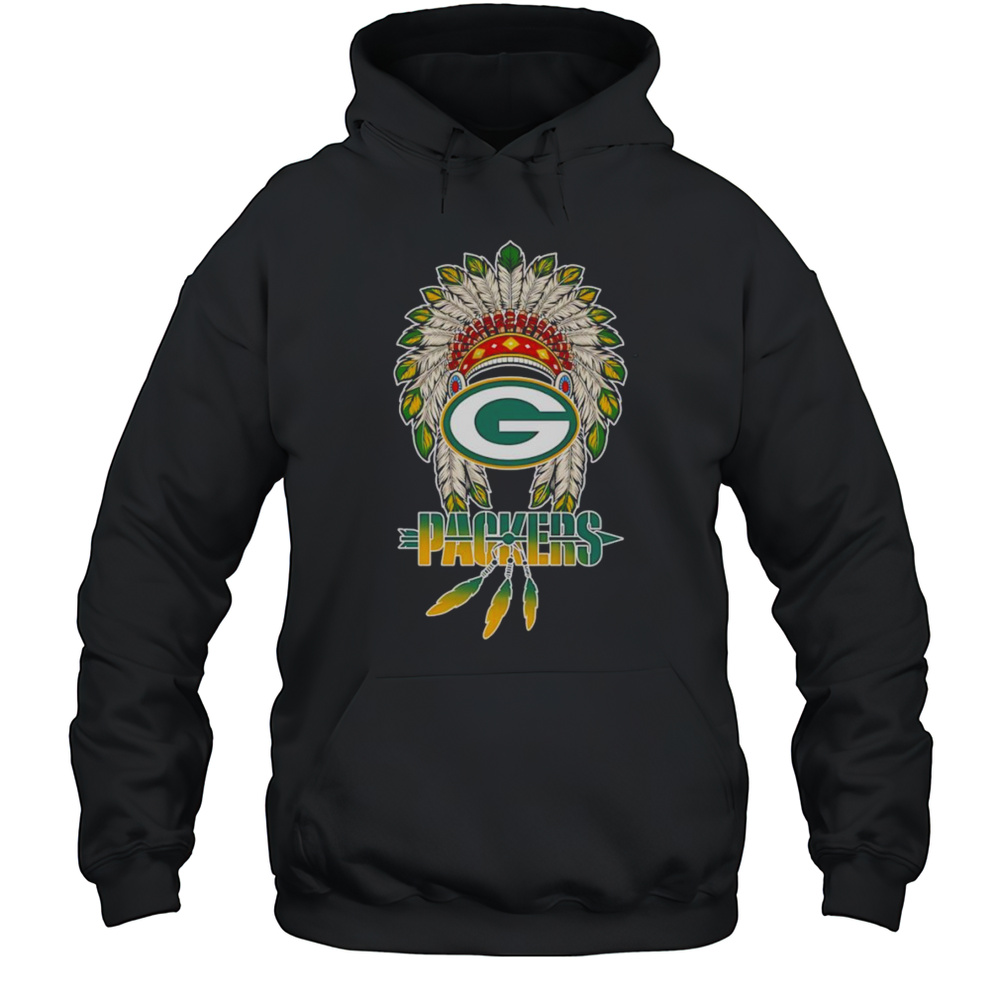 Native Chief Headdress Green Bay Packers Shirt Unisex Hoodie
