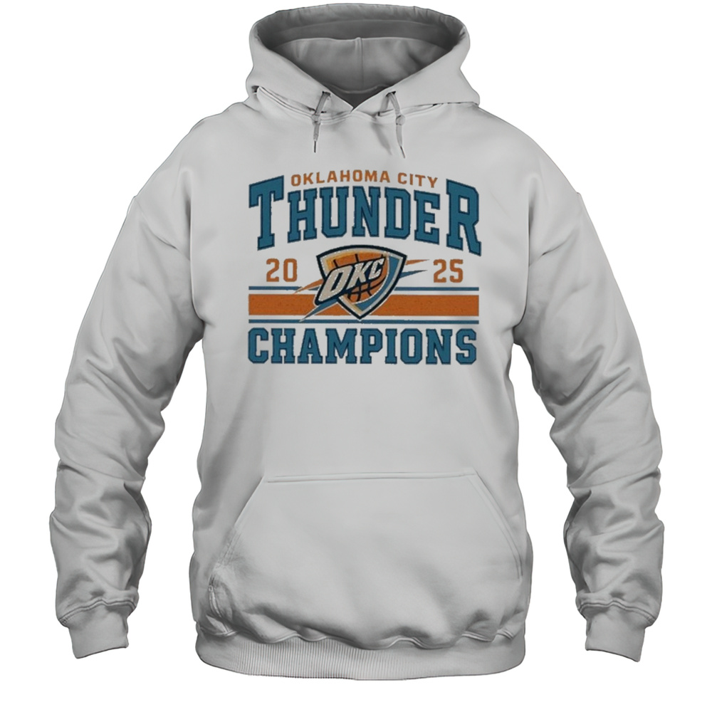 Oklahoma City Thunder Champions 2025 Shirt Nba Finals Winner T-Shirt Unisex Hoodie