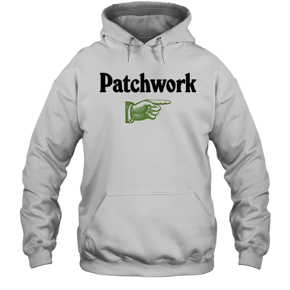 Patchwork This Way Ecru Shirt Unisex Hoodie