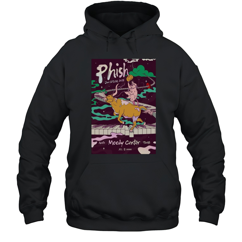 Phish Jun 27-28 2025 Moody Center Austin TX Poster T-Shirt Unisex Hoodie