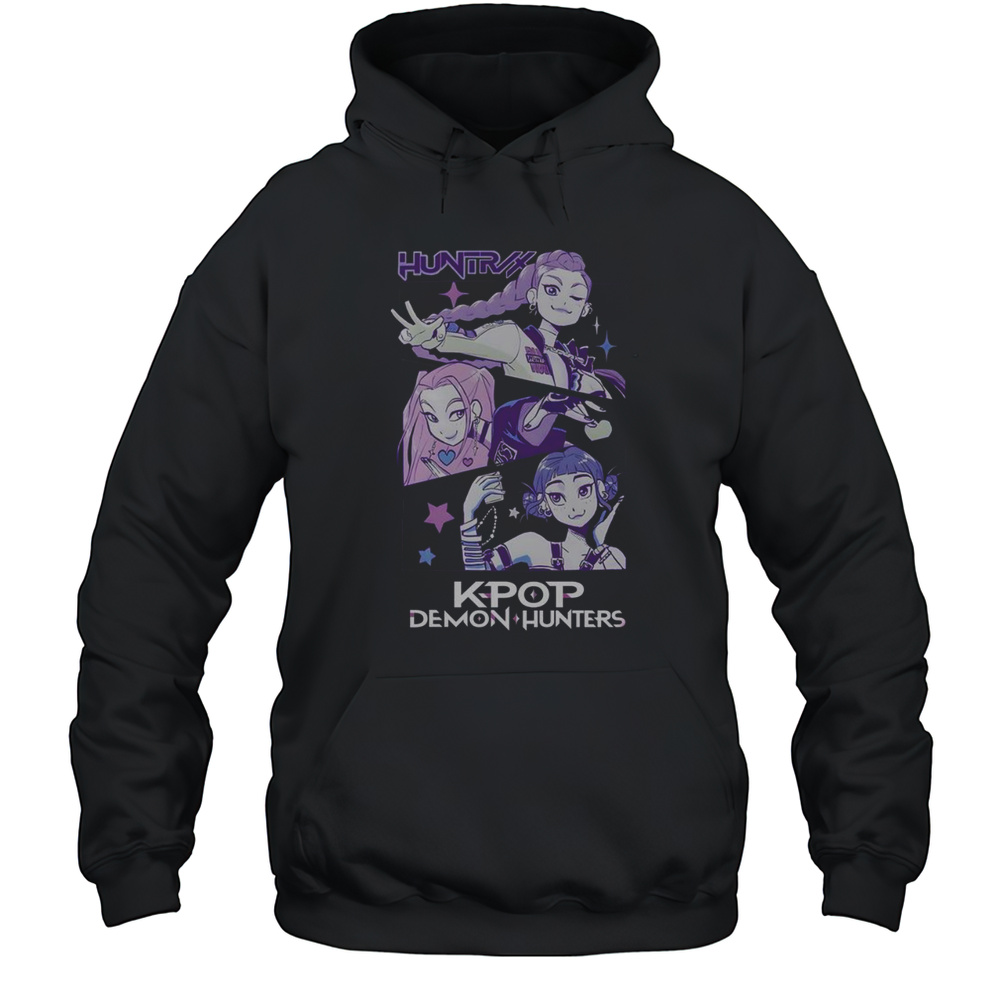 Pretty Kpop Demon Hunters Huntrix T-Shirt Unisex Hoodie