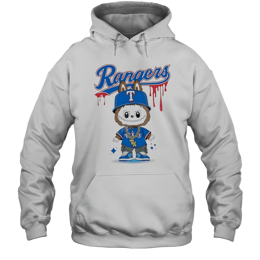Texas Rangers X Labubu Shirt Unisex Hoodie