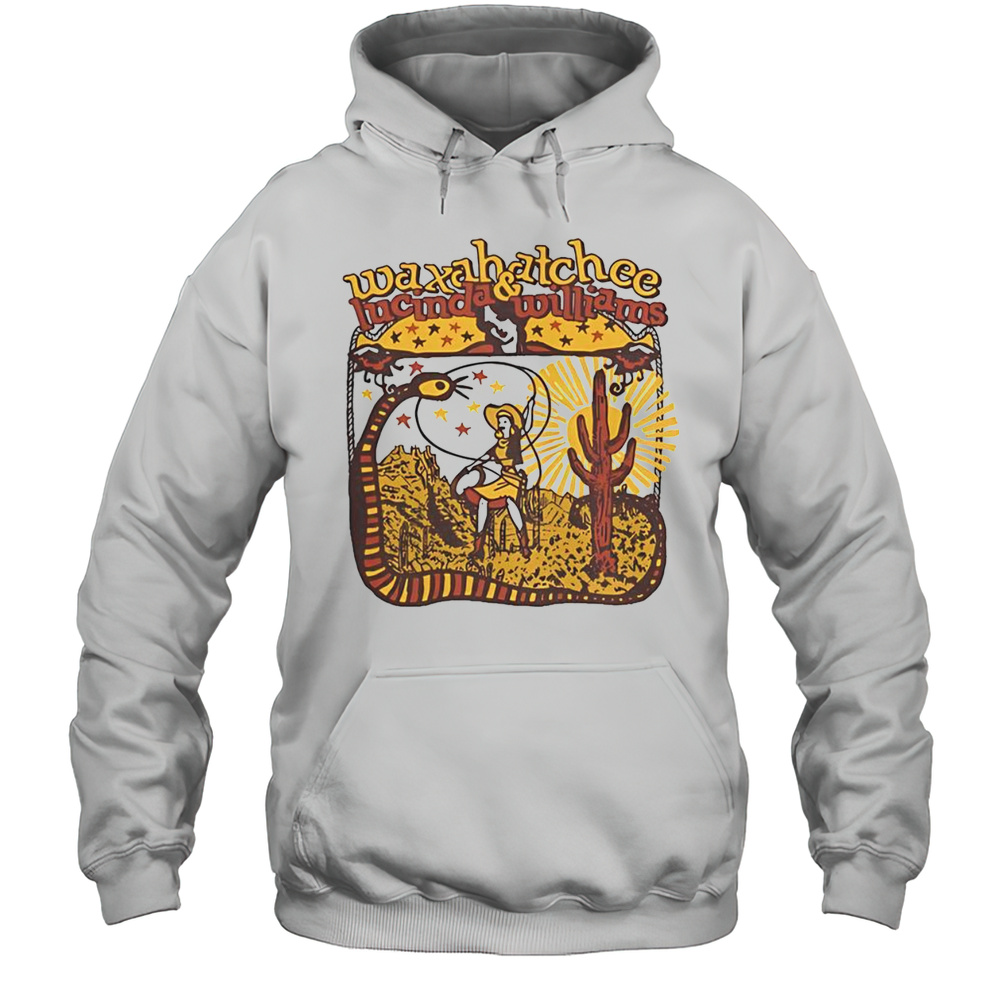 Top Waxahatchee Lucinda And Williams Luck Event 2025 Cowgirl Desert T-Shirt Unisex Hoodie