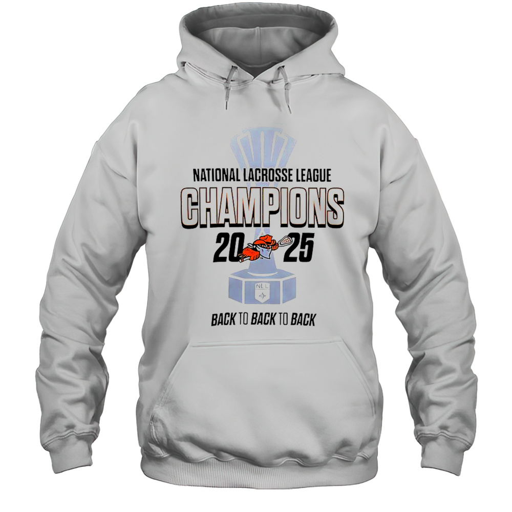 Buffalo Bandits National Lacrosse League Champions 2025 Back To Back To Back Logo T-Shirt Unisex Hoodie