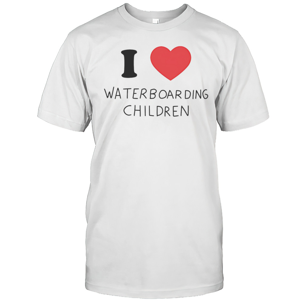 I Love Waterboarding Children Shirt