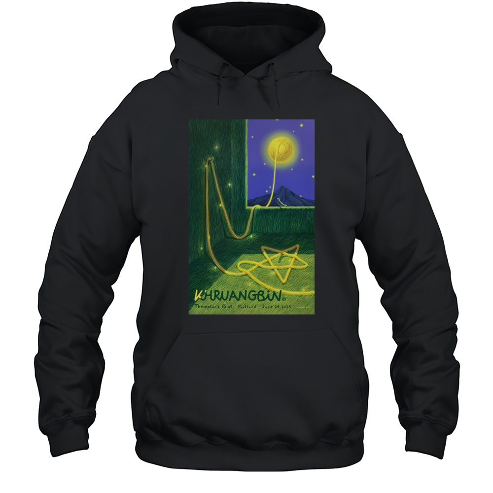 Khruangbin Poster June 29 2025 Thompsons Point Portland ME T-Shirt Unisex Hoodie
