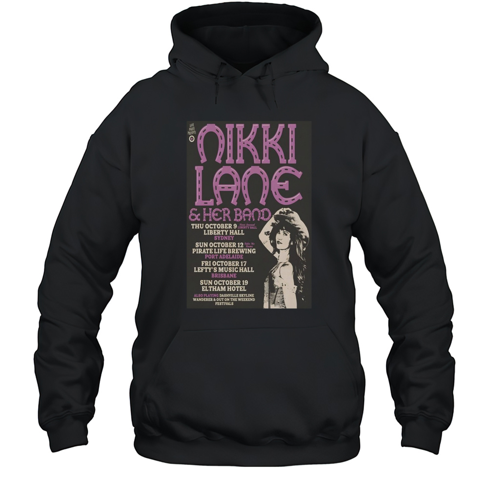 Nikki Lane Tour Australia 2025 Poster T-Shirt Unisex Hoodie
