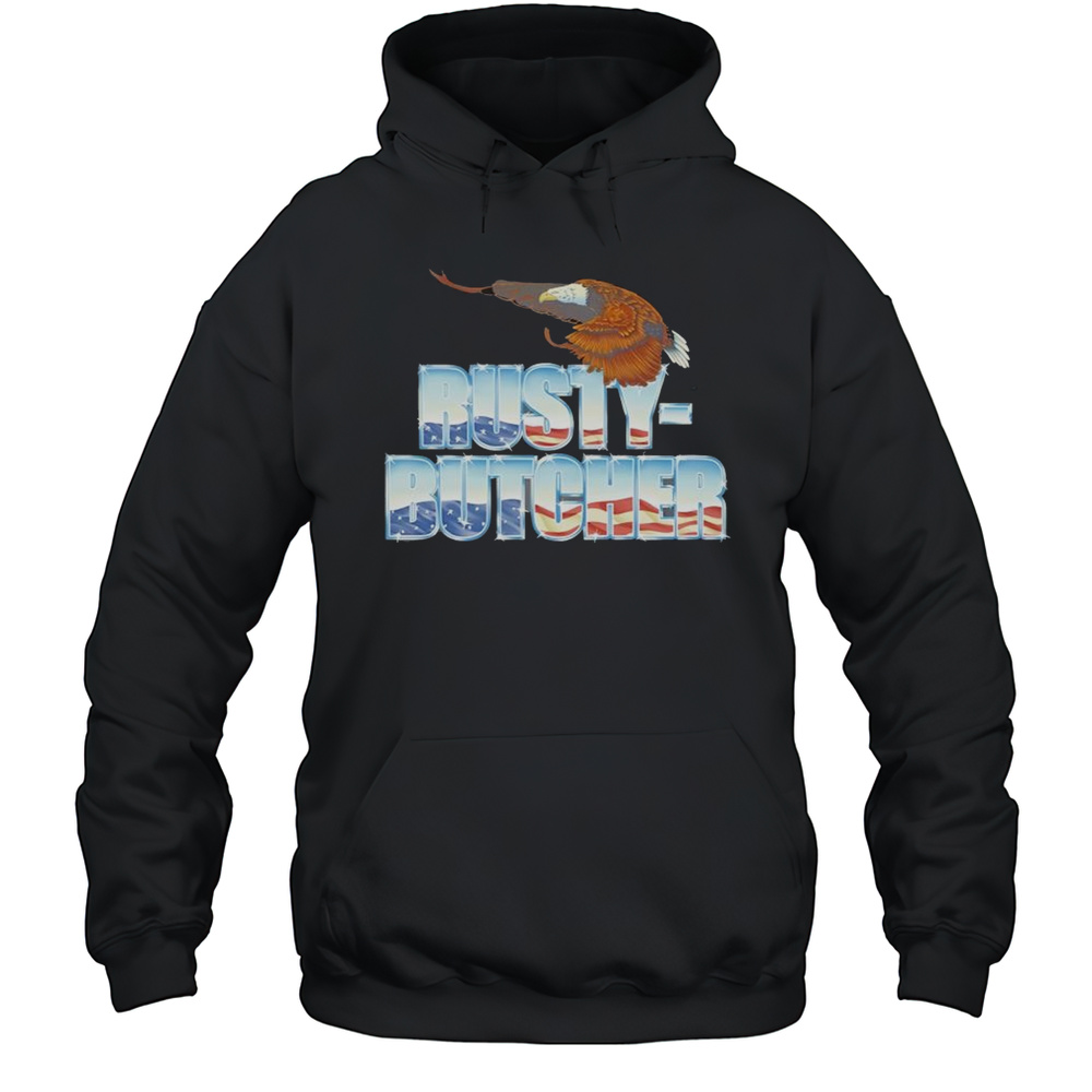 Rusty Butcher Shiny Black T-Shirt Unisex Hoodie