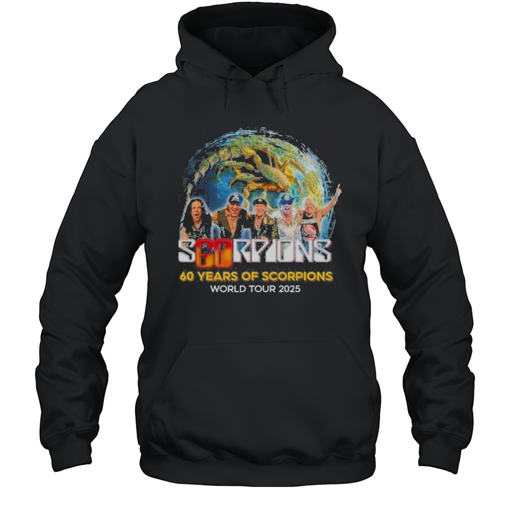 Scorpions 60 Years World Tour 2025 T-Shirt Unisex Hoodie