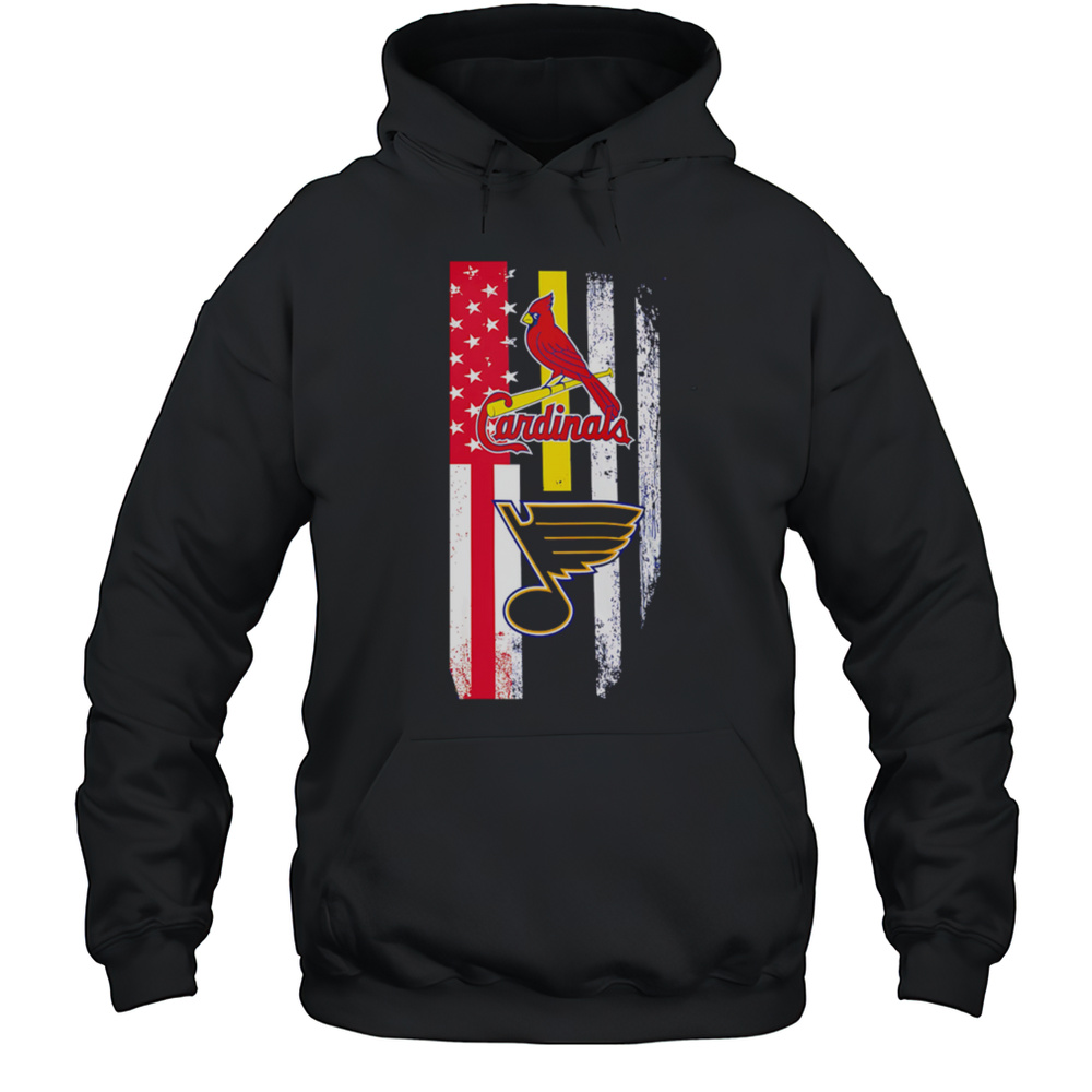 St. Louis Cardinals Vs St. Louis Blues Logo Shirt Unisex Hoodie