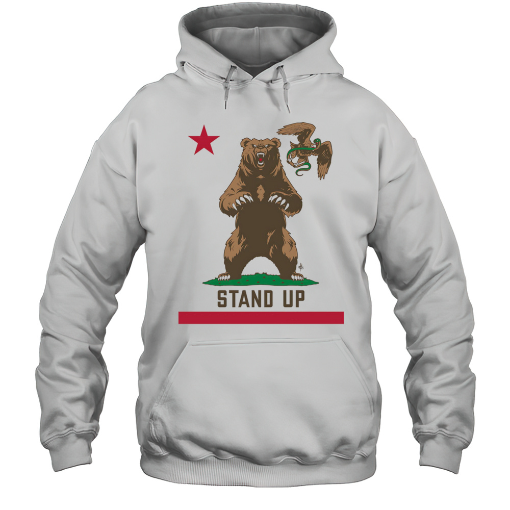 Stand Up California Flag Shirt Unisex Hoodie