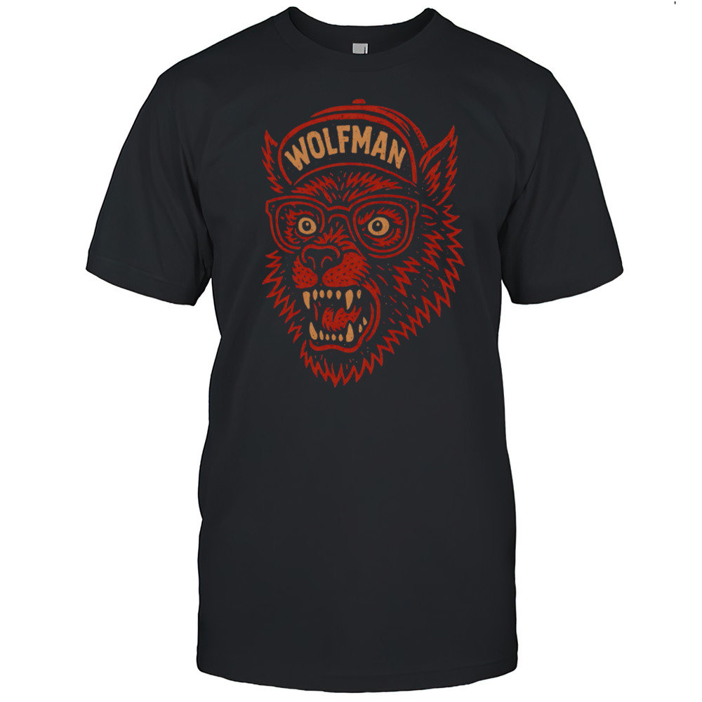 Wolf Big Head Hat Wolfman Shirt