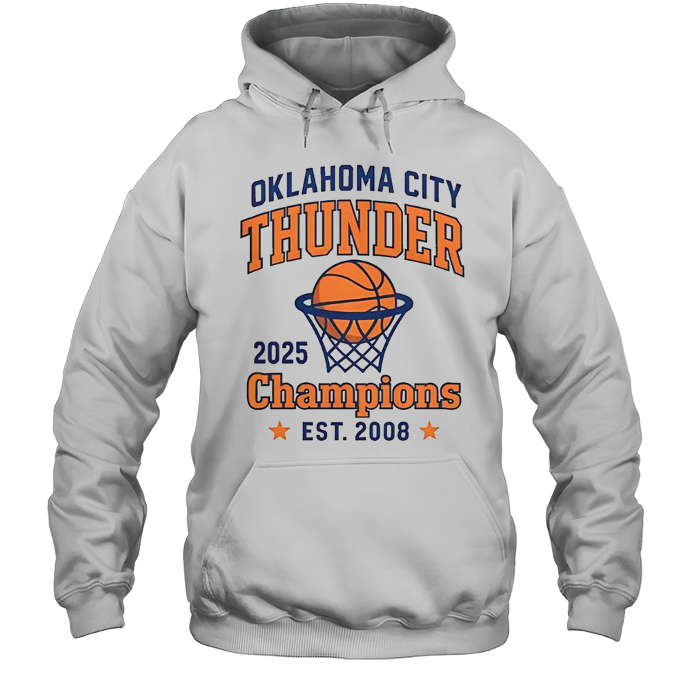 Oklahoma City OKC Thunder Champions 2025 T-Shirt Unisex Hoodie