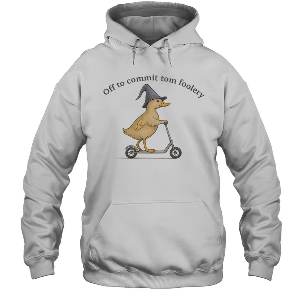 Wizard Duck Off To Commit Tomfoolery Shirt Unisex Hoodie