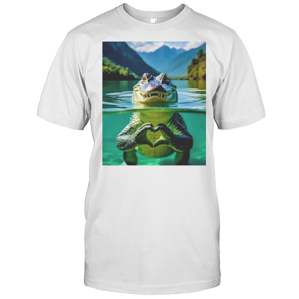Alligator Alcatraz Heart Shirt