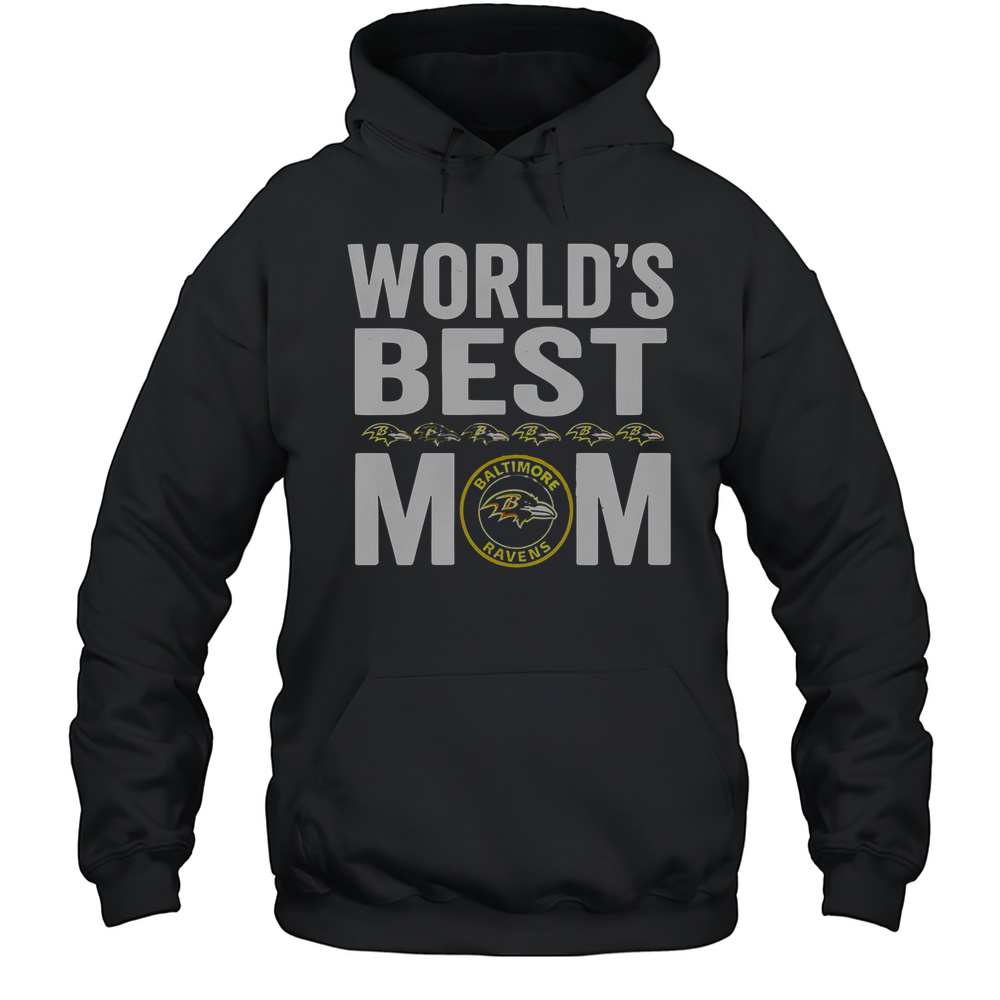 Baltimore Ravens Worlds Best Mom T-Shirt Unisex Hoodie