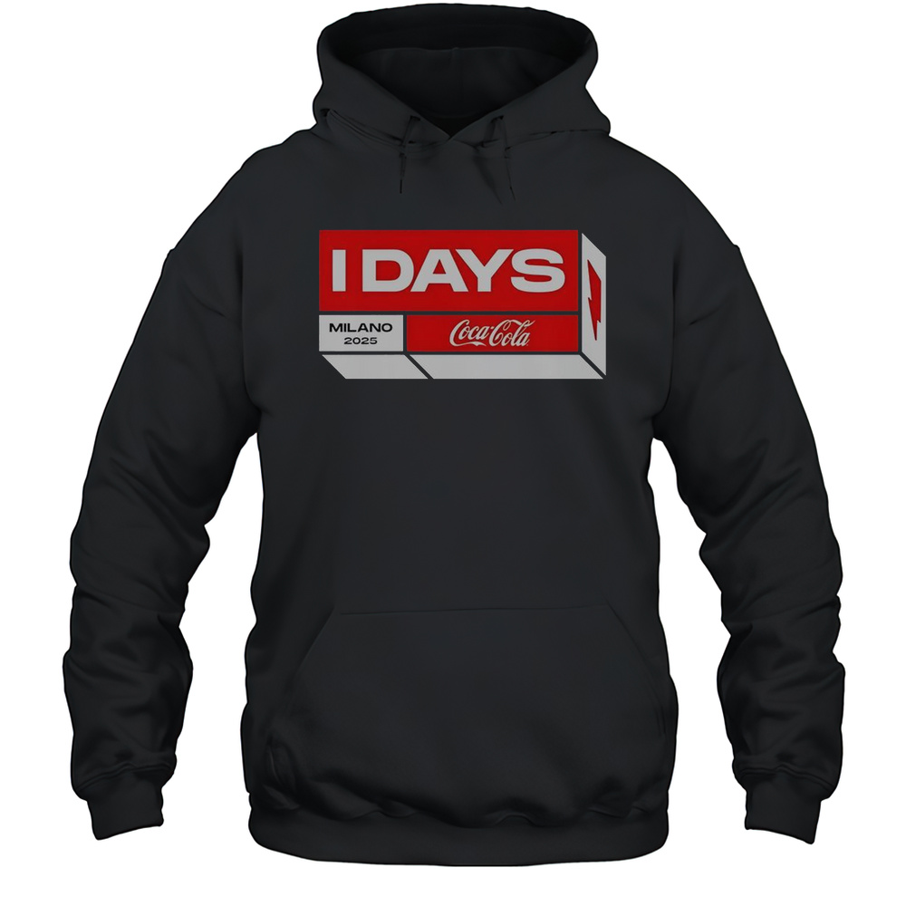 I-Days Festival Milano 2025 Cocacola Italy Merch From June 2-August 27 2025 Two Sided T-Shirt Unisex Hoodie