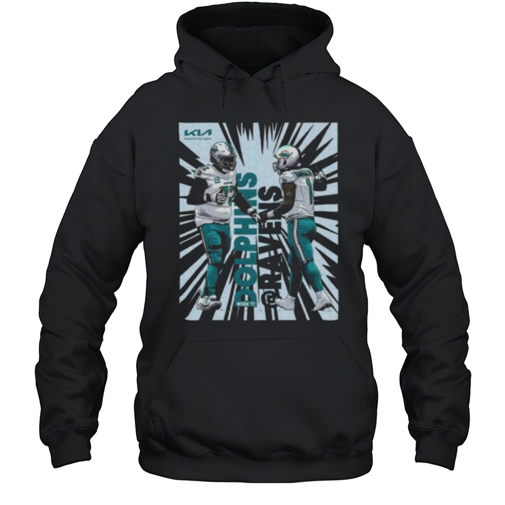 Miami Dolphins And Ravens Week 17 Shirt Unisex Hoodie
