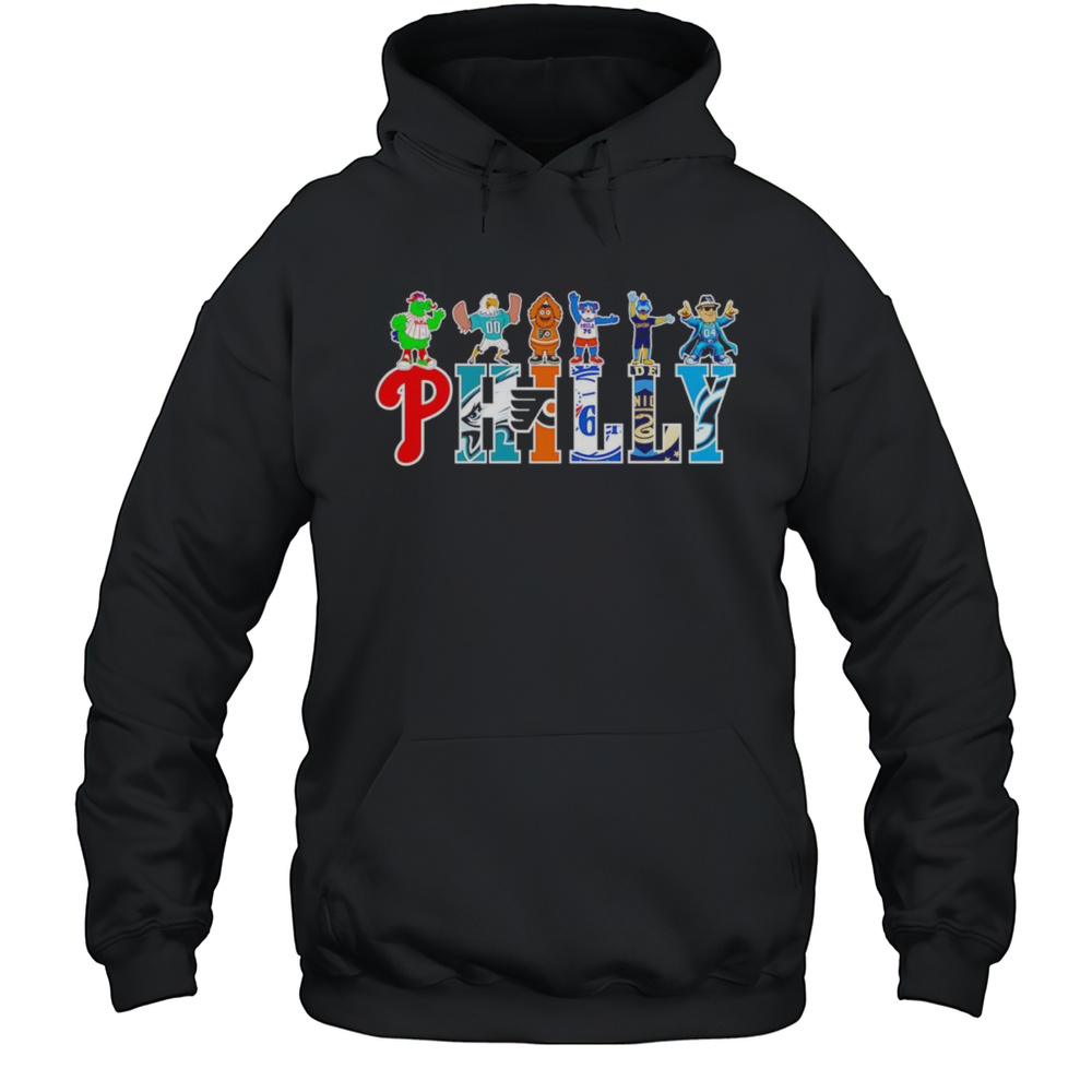 Philly Sports Mascot Cartoon Shirt Unisex Hoodie