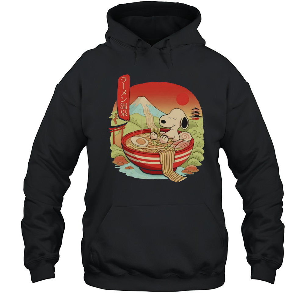Ramen Onsen Snoopy Shirt Unisex Hoodie