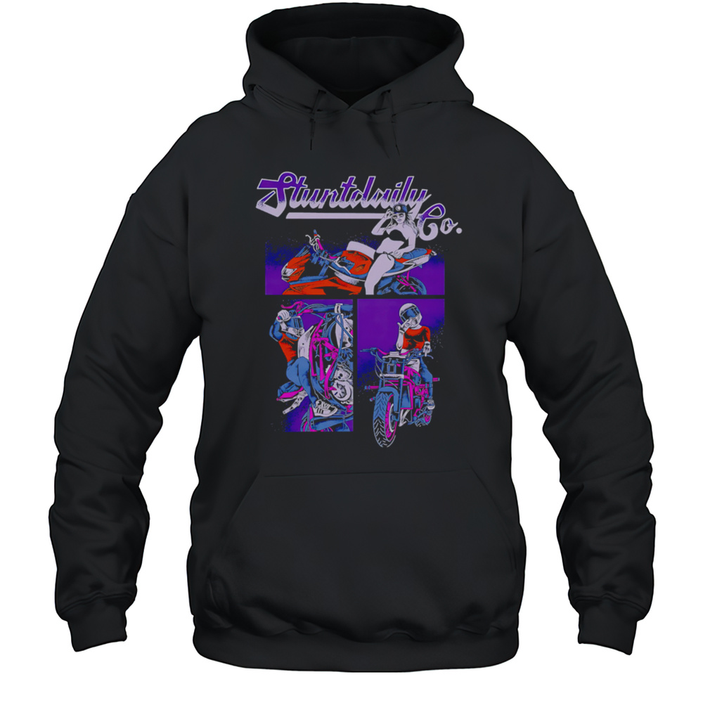 Stunt Daily Co Moto Sexy Girl Shirt Unisex Hoodie