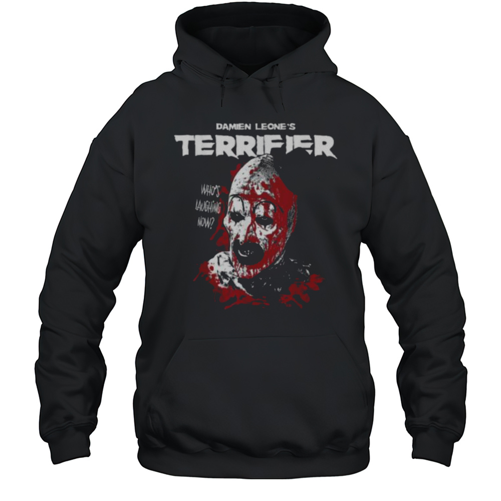 Terrifier Distressed Art The Clown Graphic Horror Movie T Shirt Unisex Hoodie