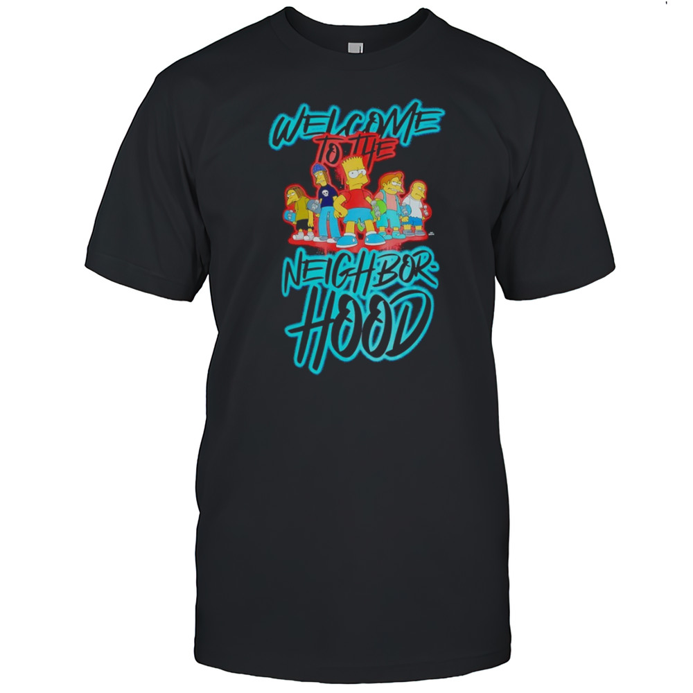 The Simpsons Welcome To The Neighborhood Cartoon Shirt