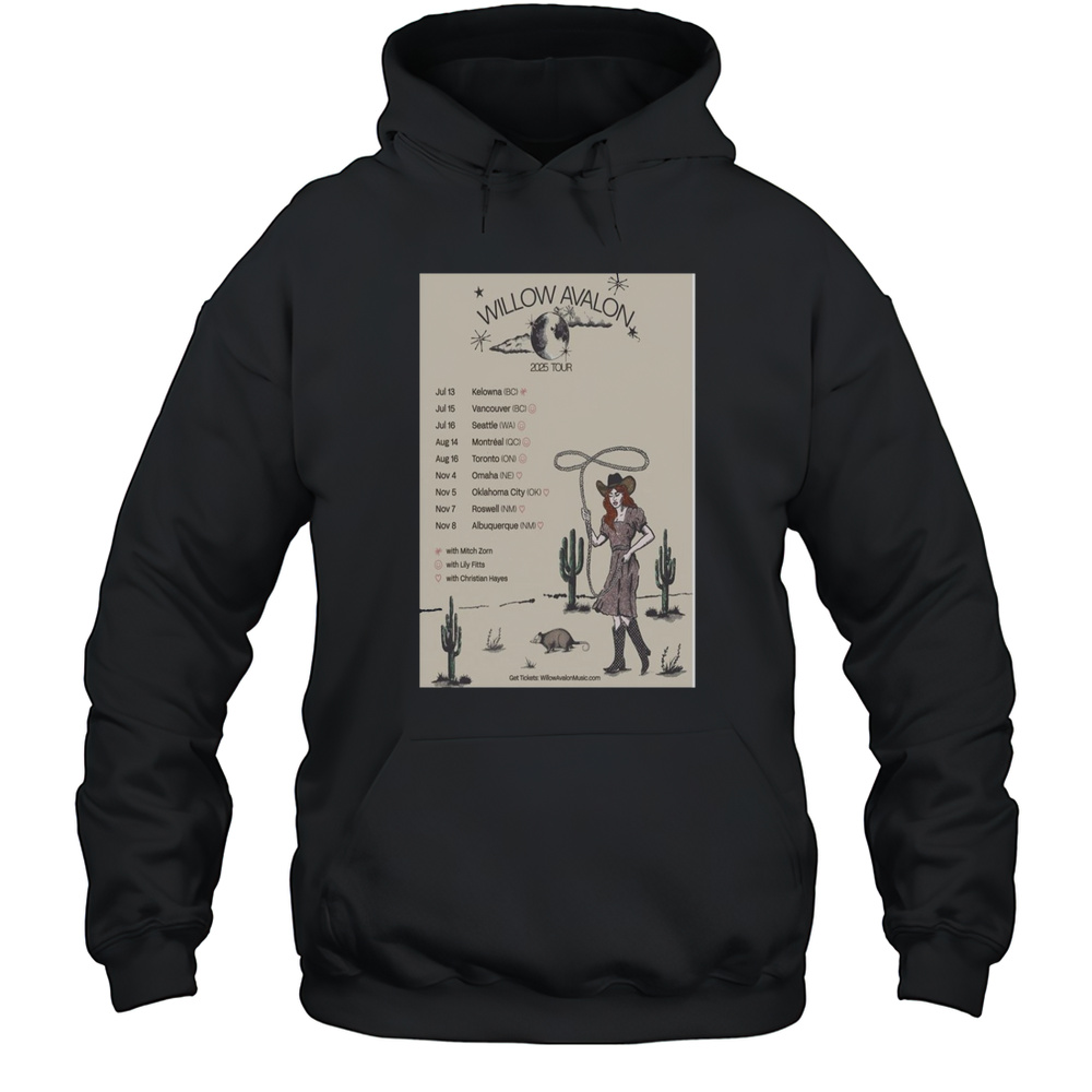 Willow Avalon Poster Tour 2025 T-Shirt Unisex Hoodie