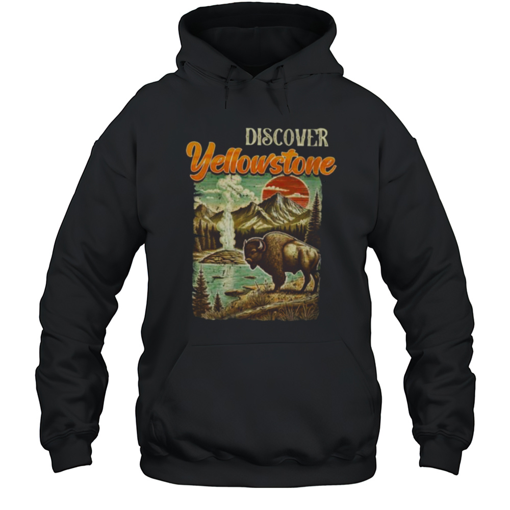 Womens Yellowstone National Park ENTDECKE YELLOWSTONE America Shirt Unisex Hoodie