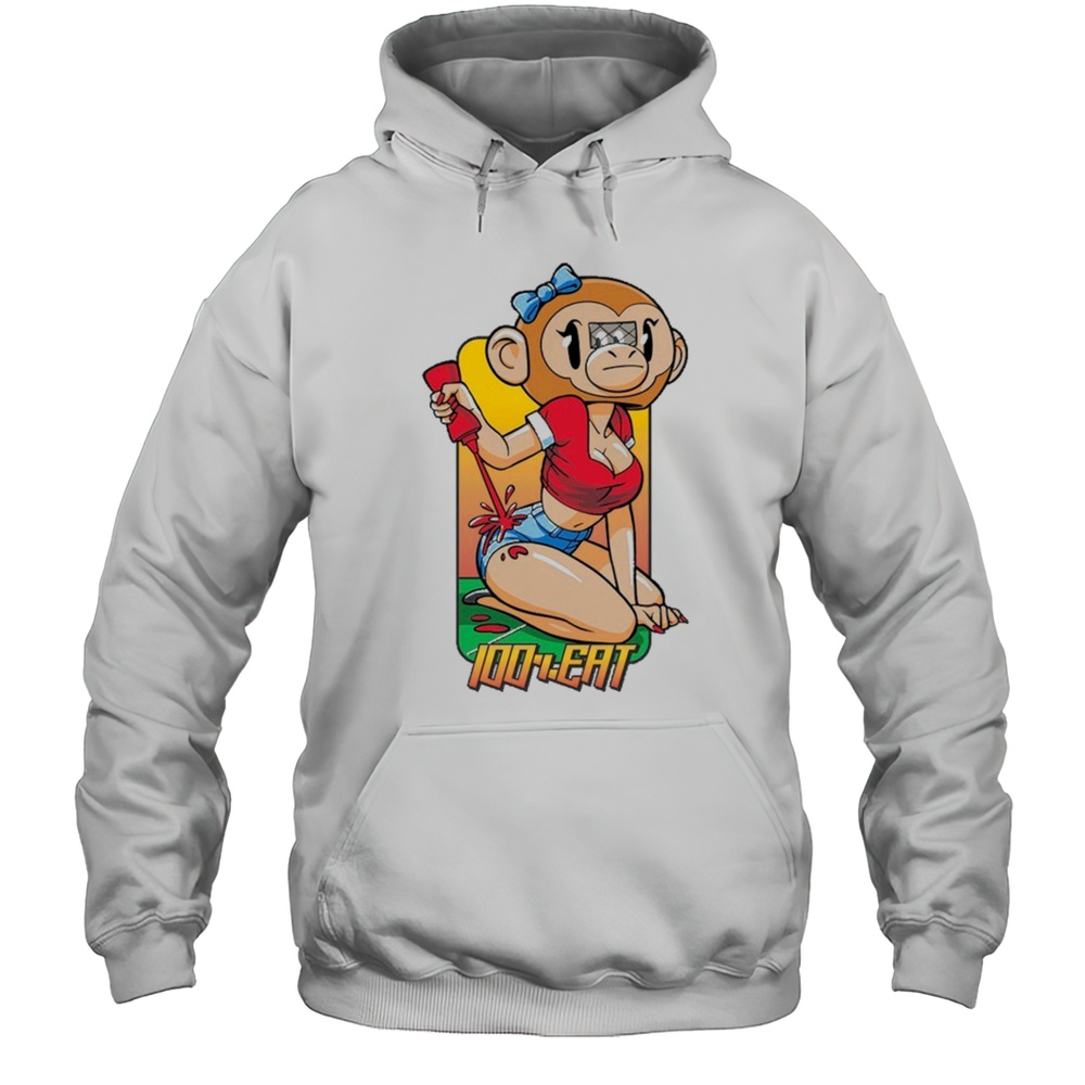 100 Eat Monkey Hookup T-shirt Unisex Hoodie