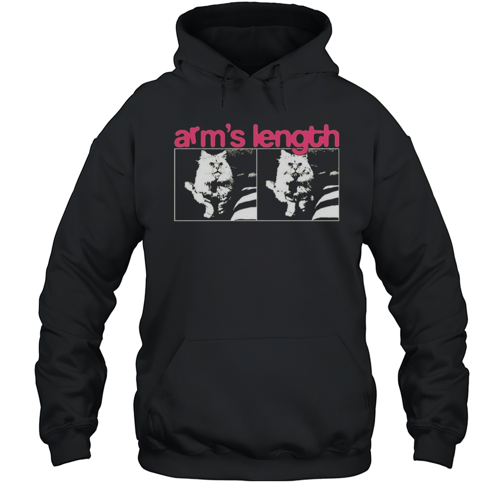 Arms Length Cat T-shirt Unisex Hoodie
