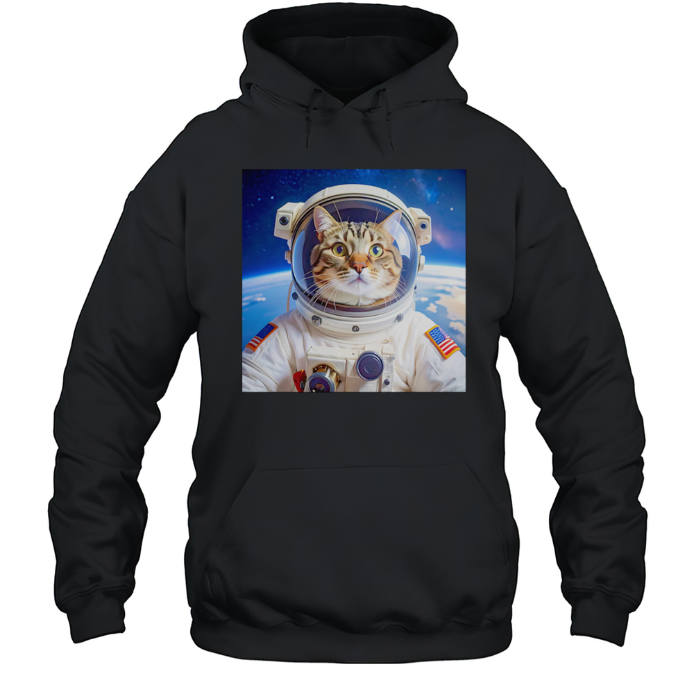 Astronaut Cat Shirt Unisex Hoodie