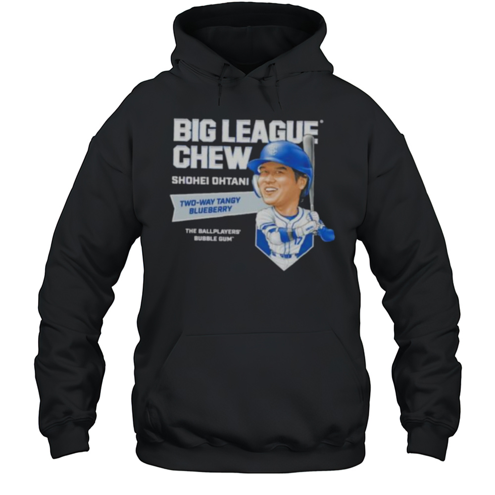 Big League Chew Shohei Ohtani Two Way Tangy Blueberry The Ballplayers Bubble Gum Shirt Unisex Hoodie