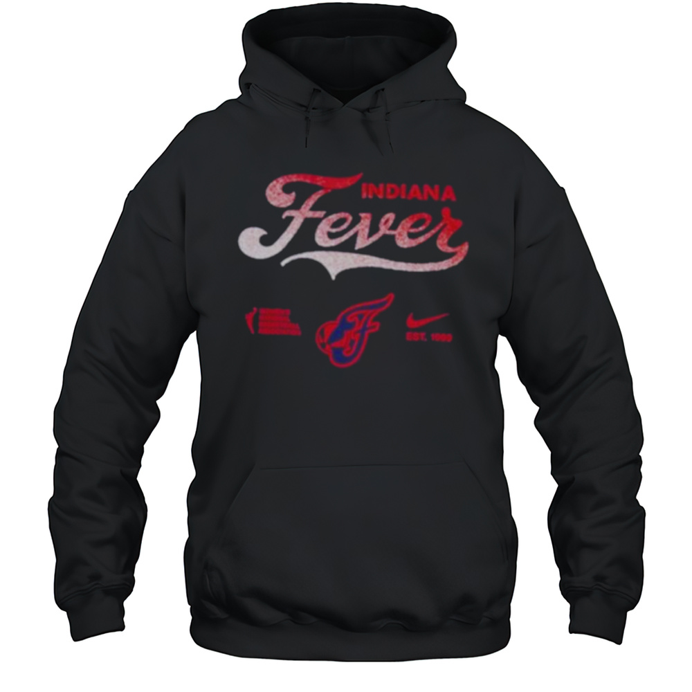 Caitlin Clark Wearing Indiana Fever Script Fade Core Shirt Unisex Hoodie