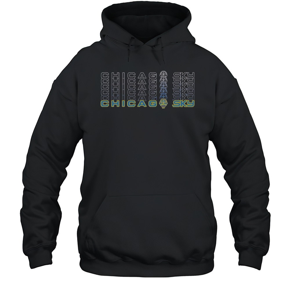 Chicago Sky Repeat T-Shirt Unisex Hoodie